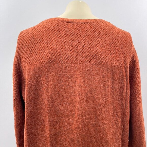 A.P.C Lambs Wool Crewneck Pullover Sweater‎ Orange Mens Medium - Picture 12 of 13
